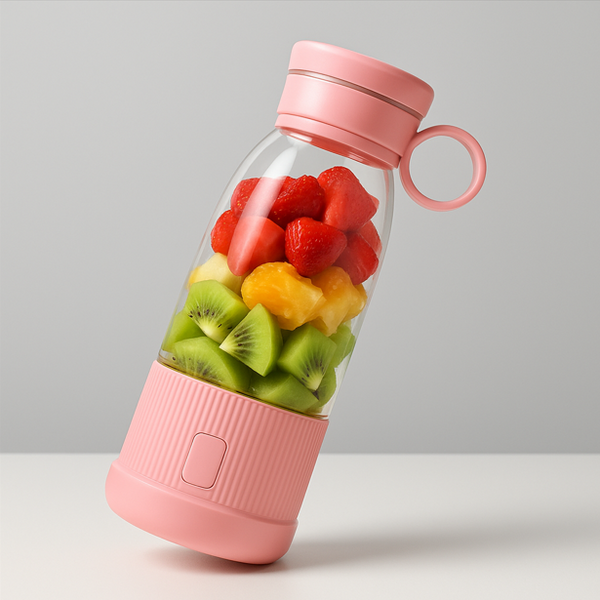 Mixeur Portable rose pâle Blengo.